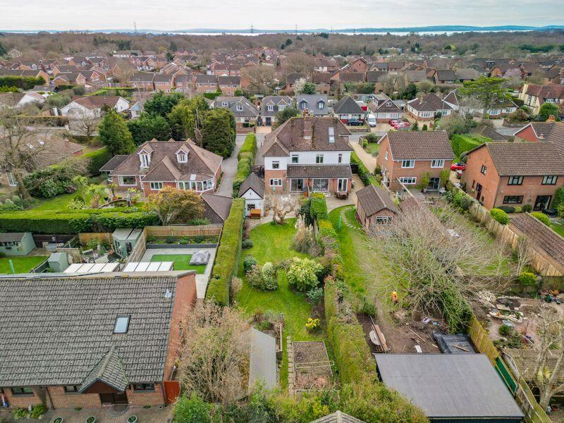 Aerial shot to rear