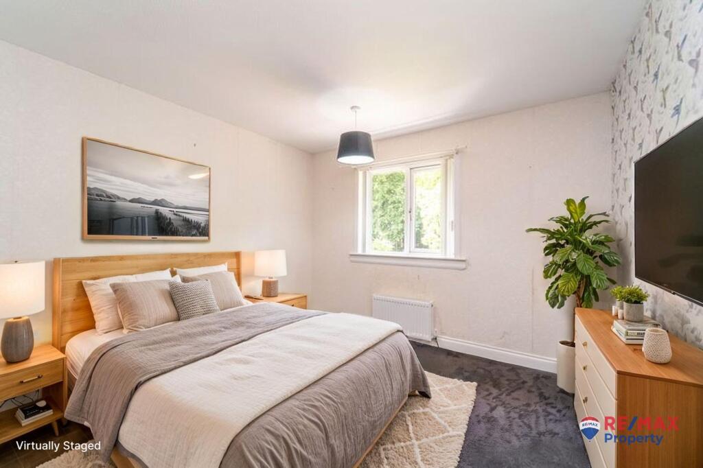 Virtually Staged Bedroom