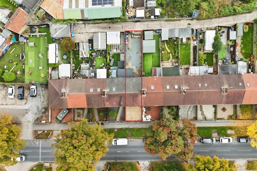 Aerial view of the property