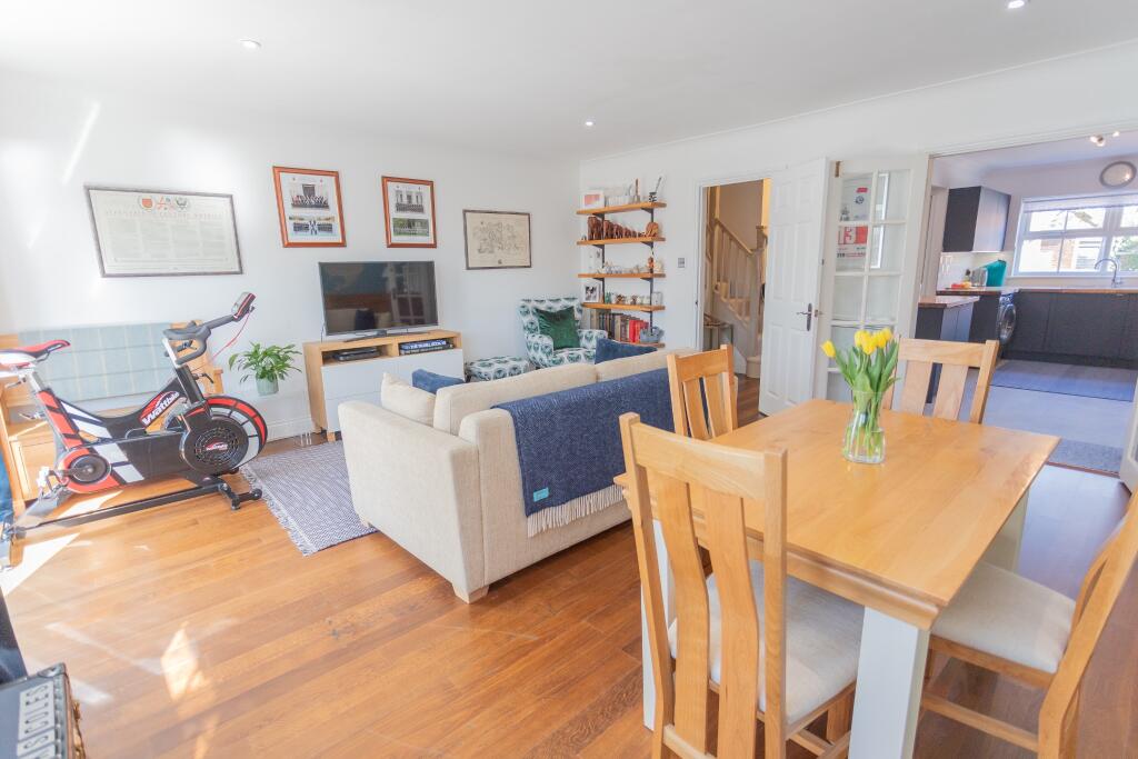 Living Room with lovely floor