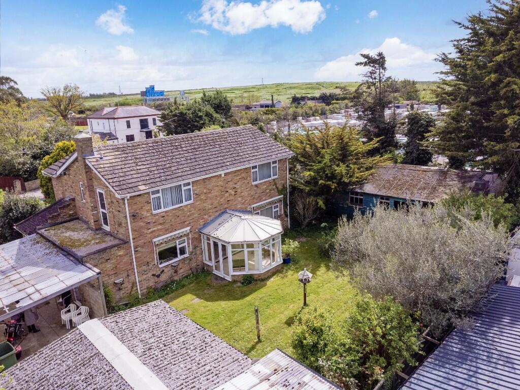 Aerial rear shot 