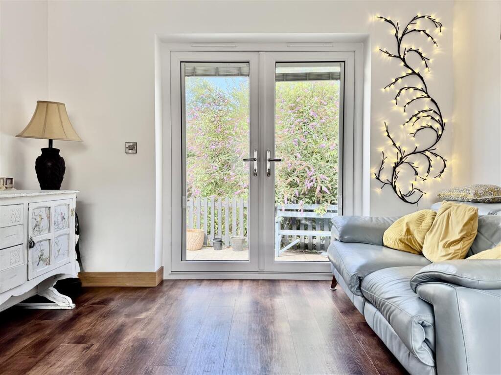 Living room patio doors