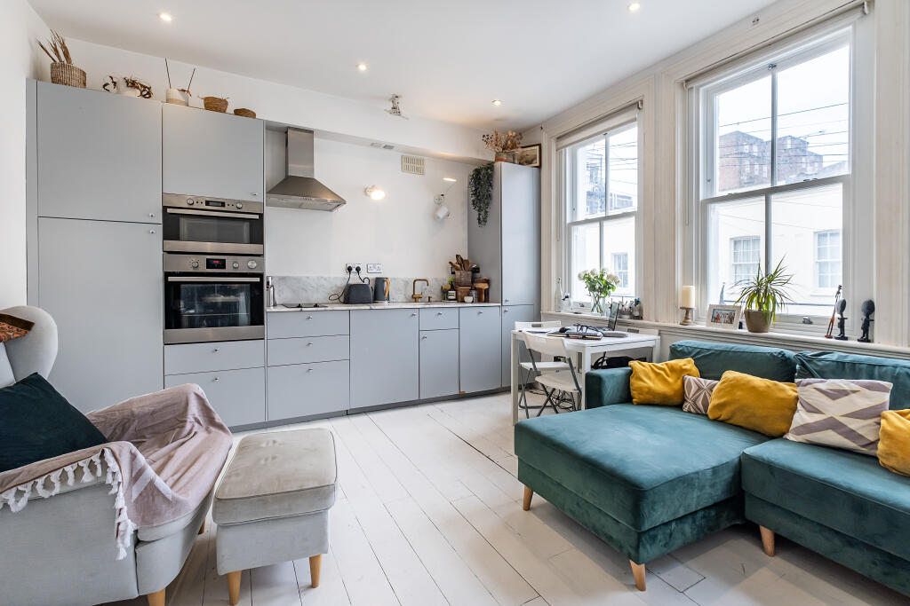 Reception Room With Open Plan Kitchen