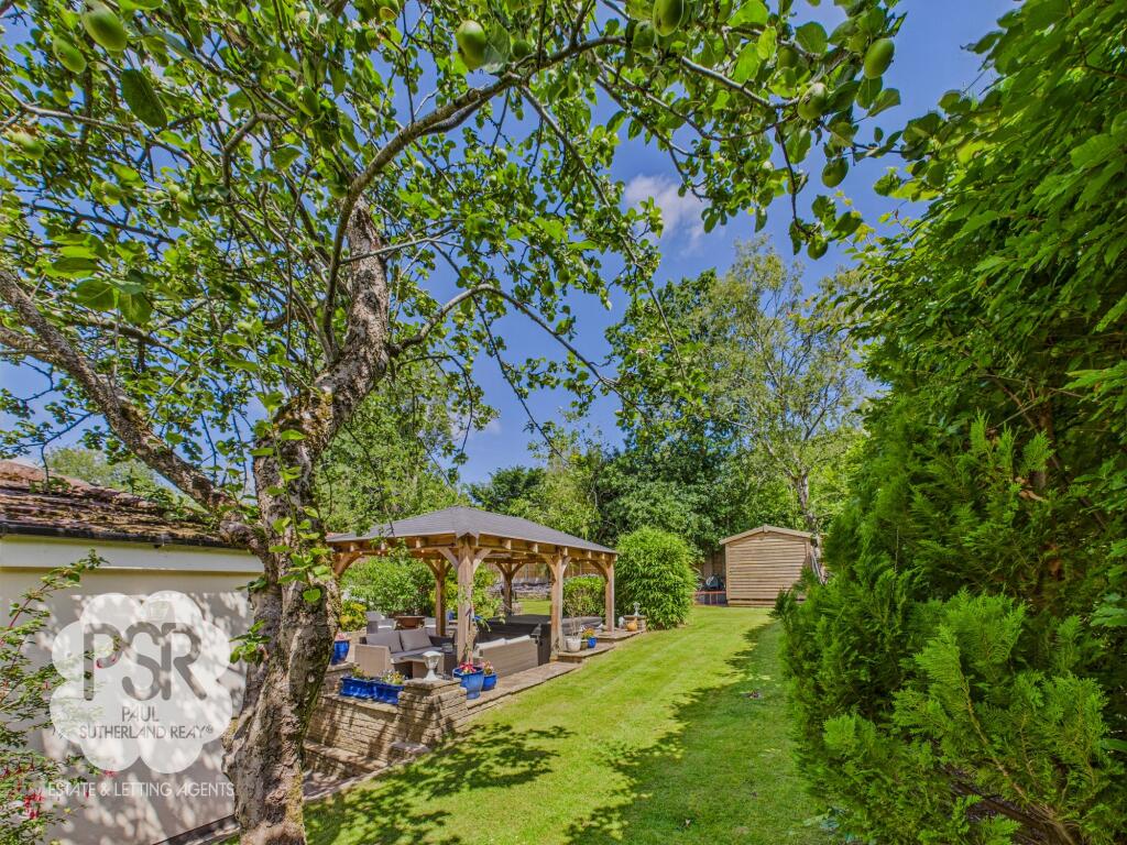 Side Garden with Apple Tree