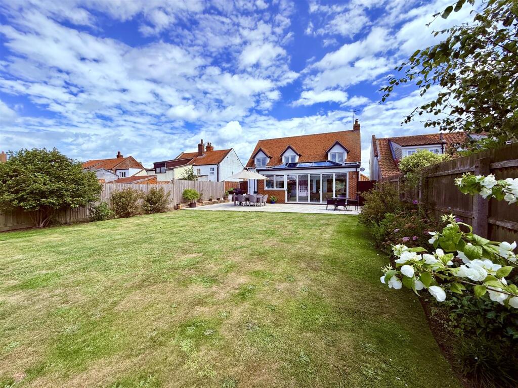 rear aspect and garden