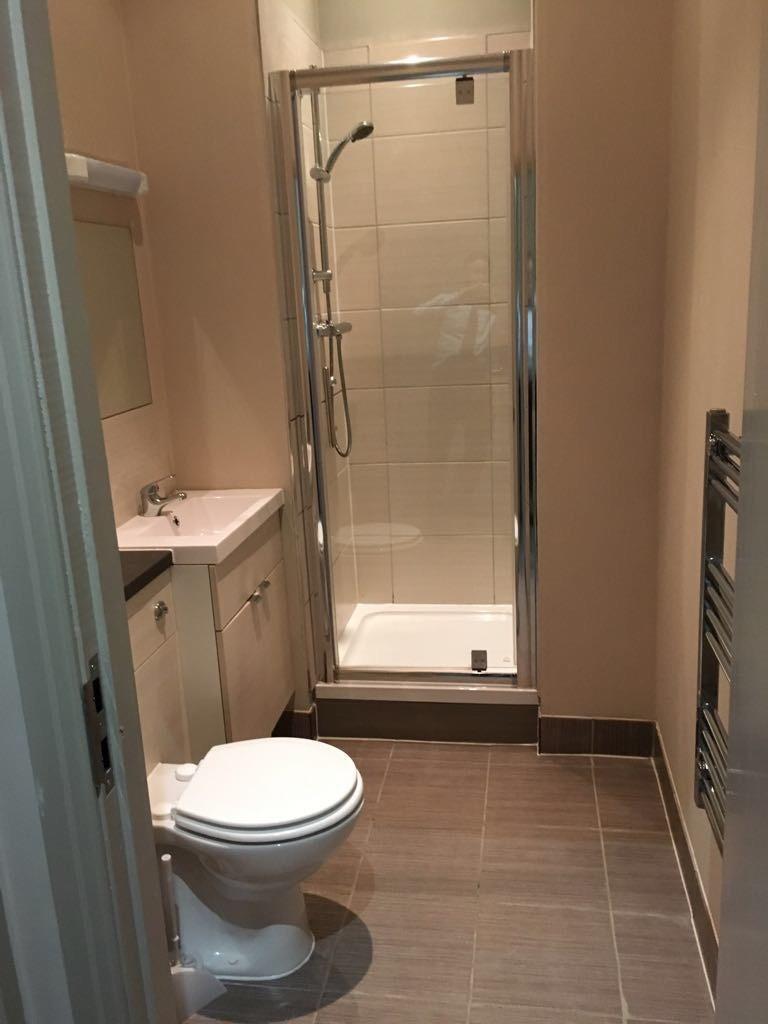 Fully tiled bathroom