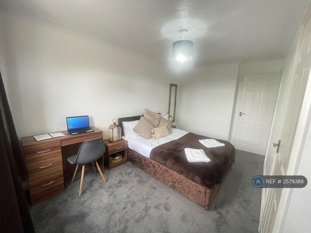 Bedroom With Desk View