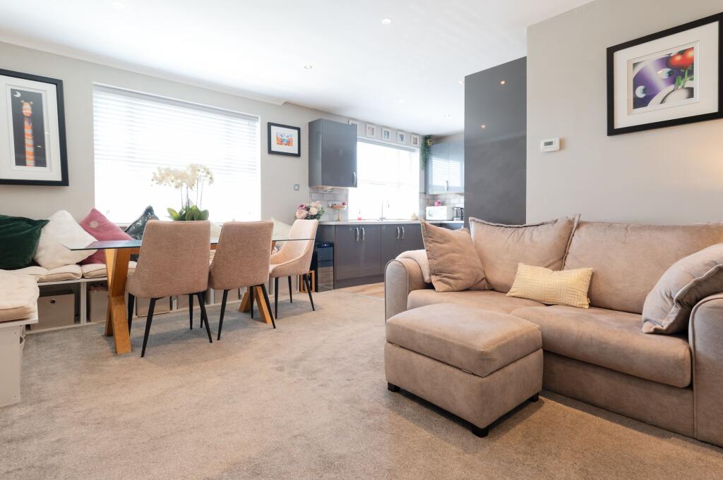 KITCHEN, DINER AND LIVING ROOM