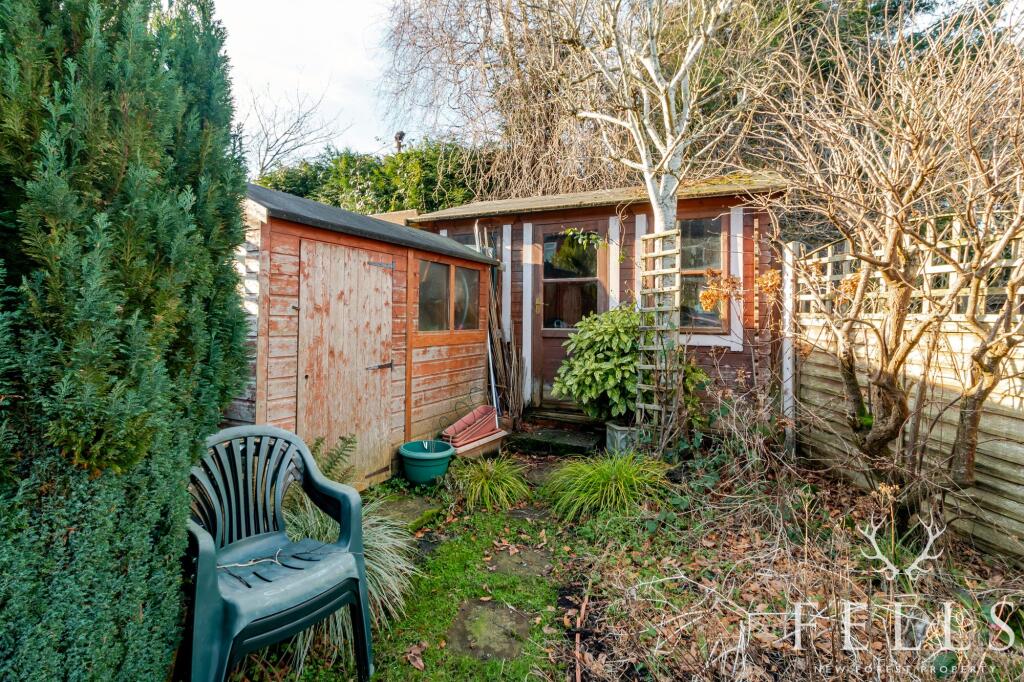 Rear Garden Showing summer house