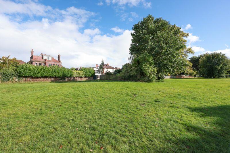 View across Downs looking back at house