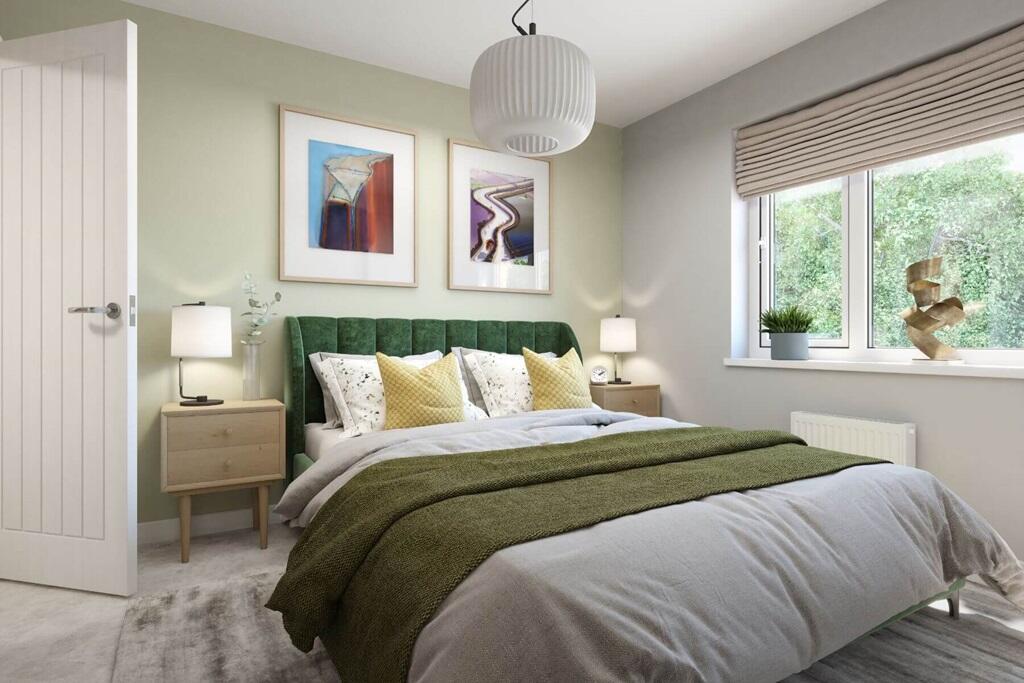 Bed 1 is spacious, light and airy