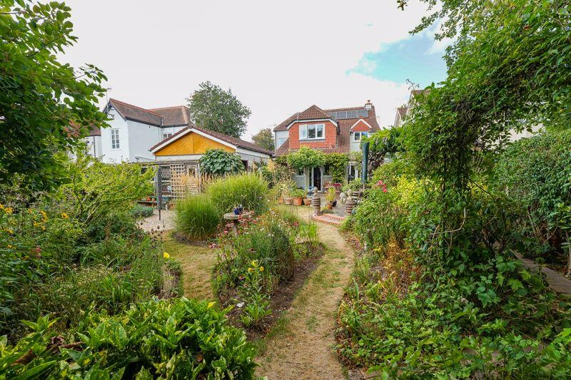 The view from the bottom of the garden