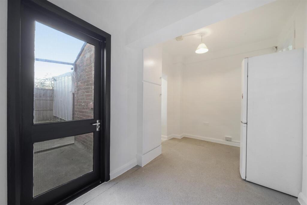 Door to garden from dining room
