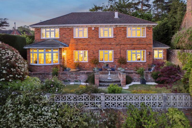 Aerial rear of house 