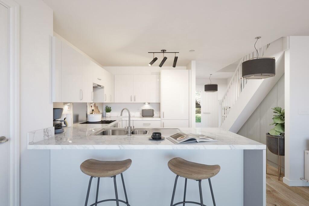 Enjoy a morning coffee sat at the breakfast bar
