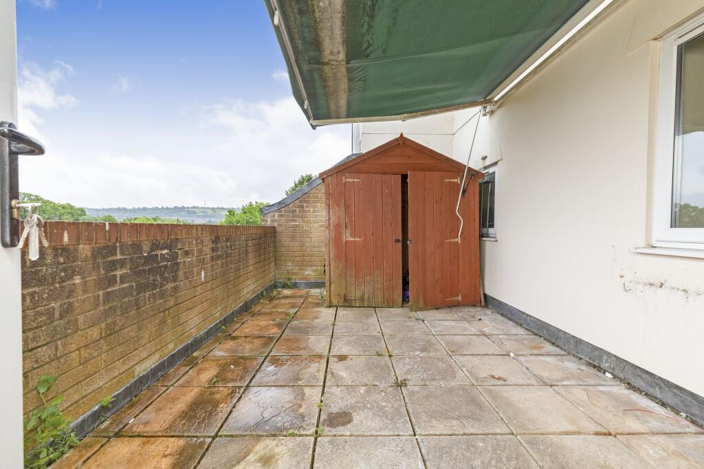 Terrace with awning