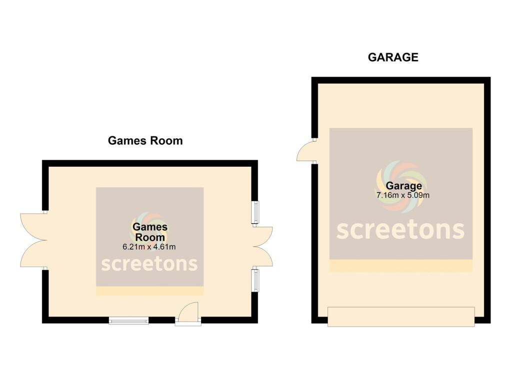 Floorplan Green Garth, Garage_Games, Main Street, 