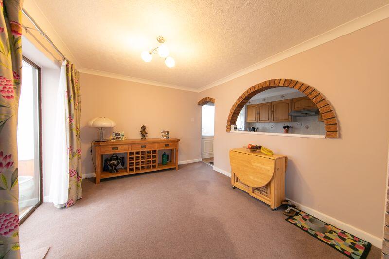 Dining area and kitchen