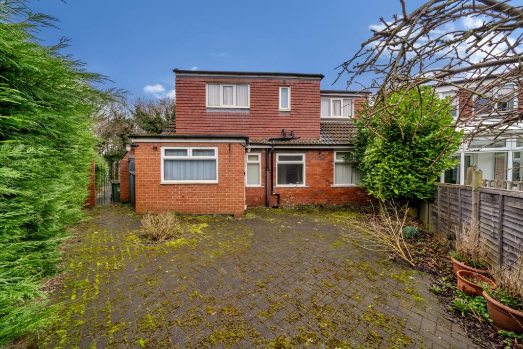 Rear garden showing the back of the property