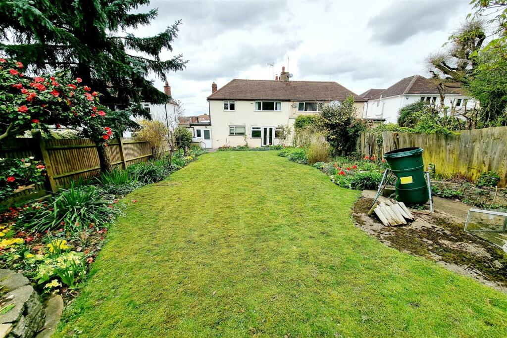 REAR ELEVATION OF PROPERTY &amp; GARDEN: