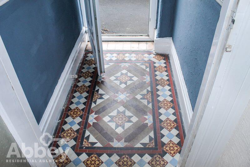 Tiled entrance