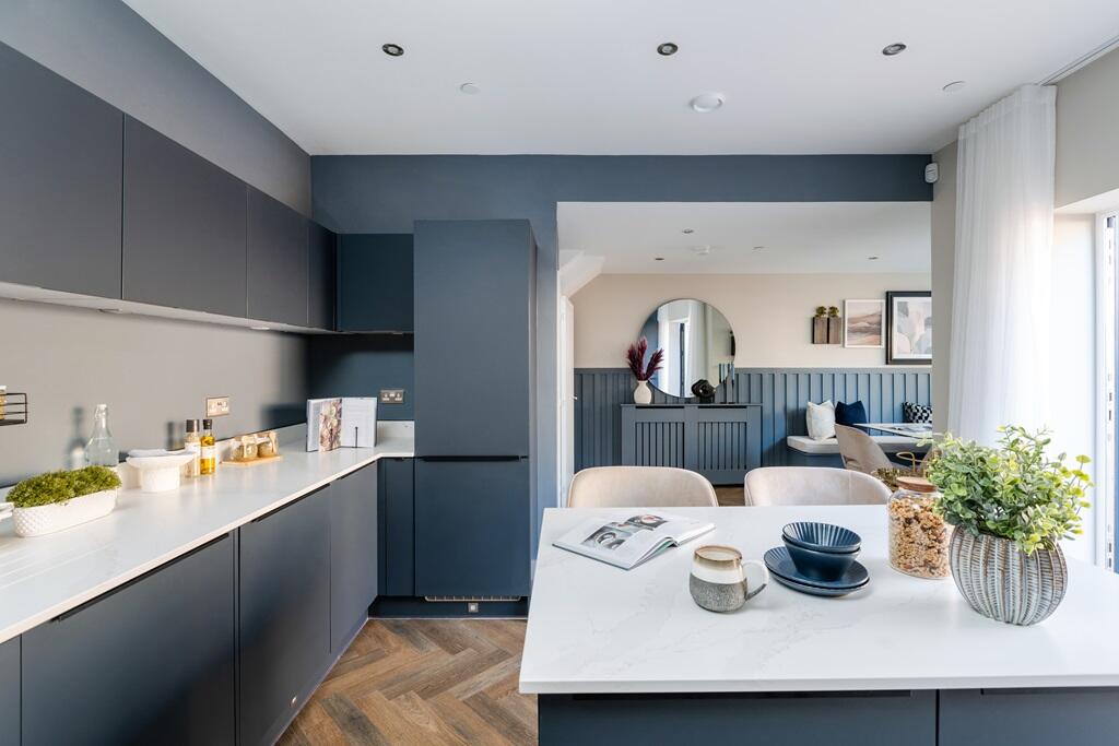 Open plan kitchen areas designed to flow seamlessly
