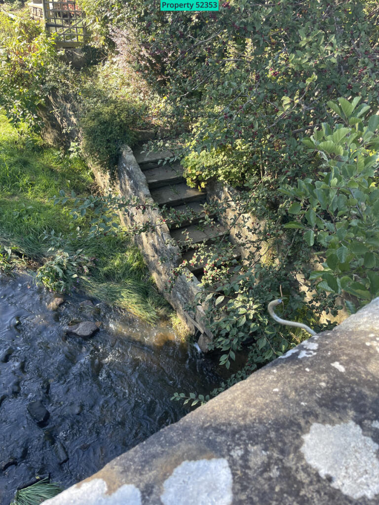 Steps down to the beck, 100 yrds