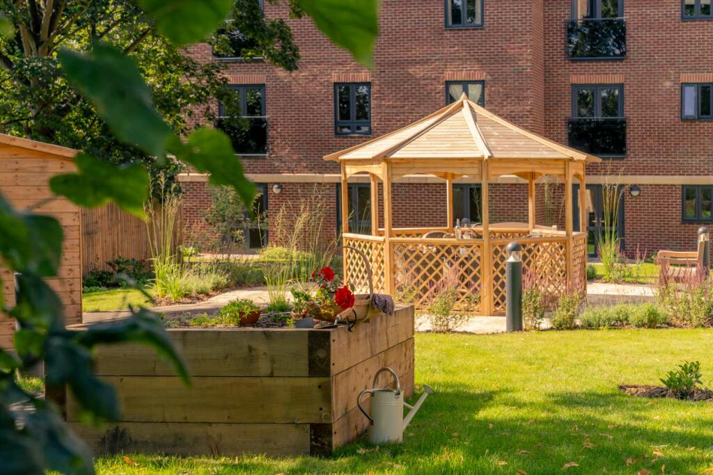The rear gardens at Whitaker Grange
