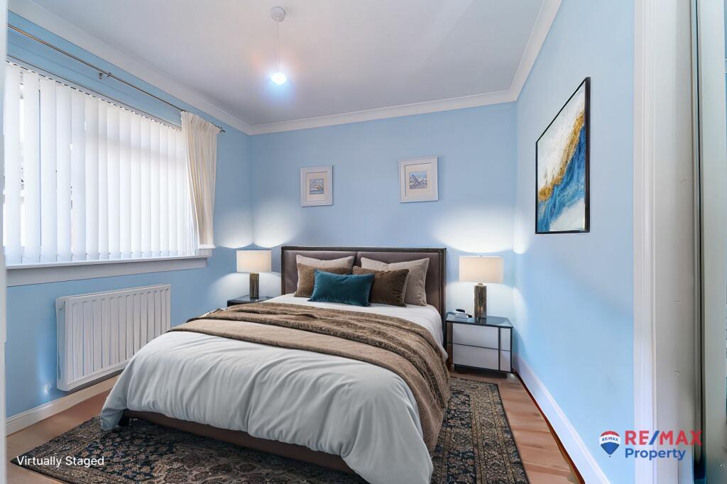 Virtual staged bedroom 2