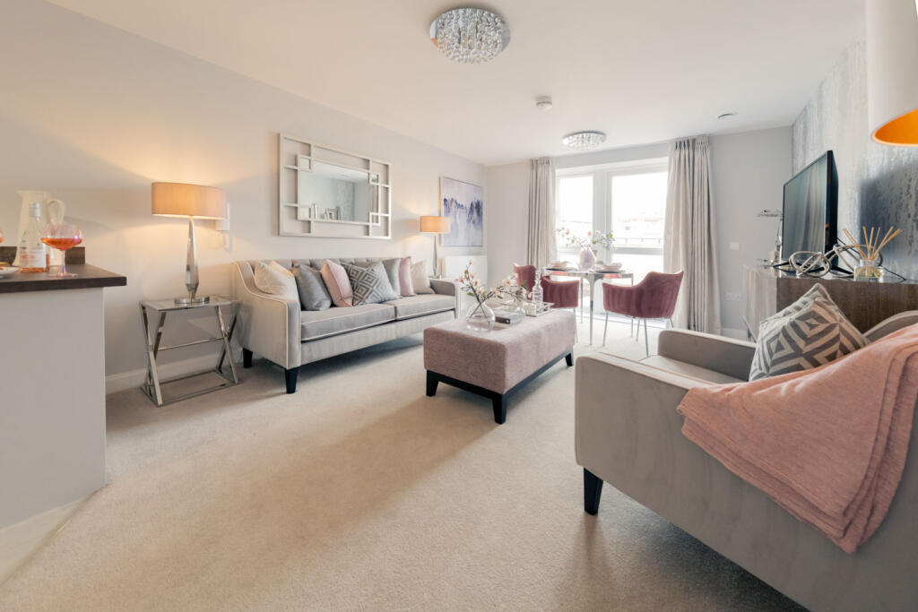 Hewson Court, Hexham - Living Room  