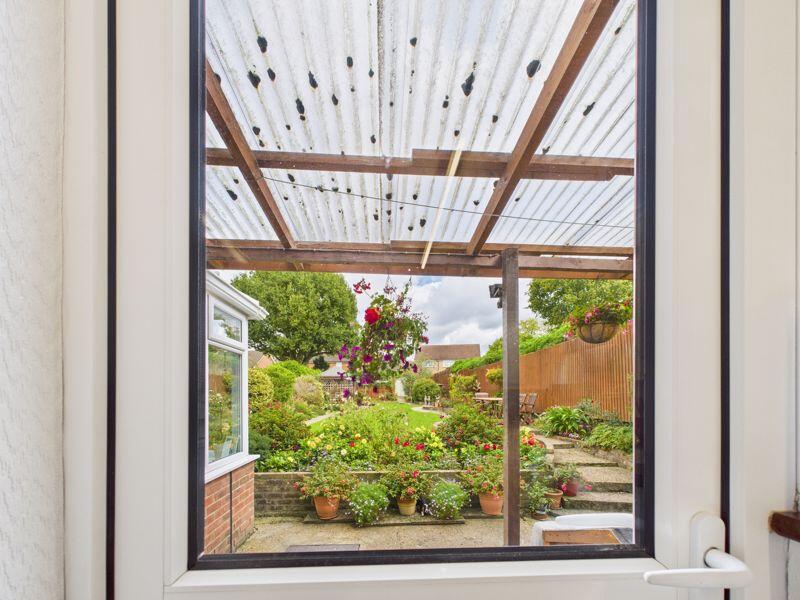 VIEW FROM THE KITCHEN REAR DOOR