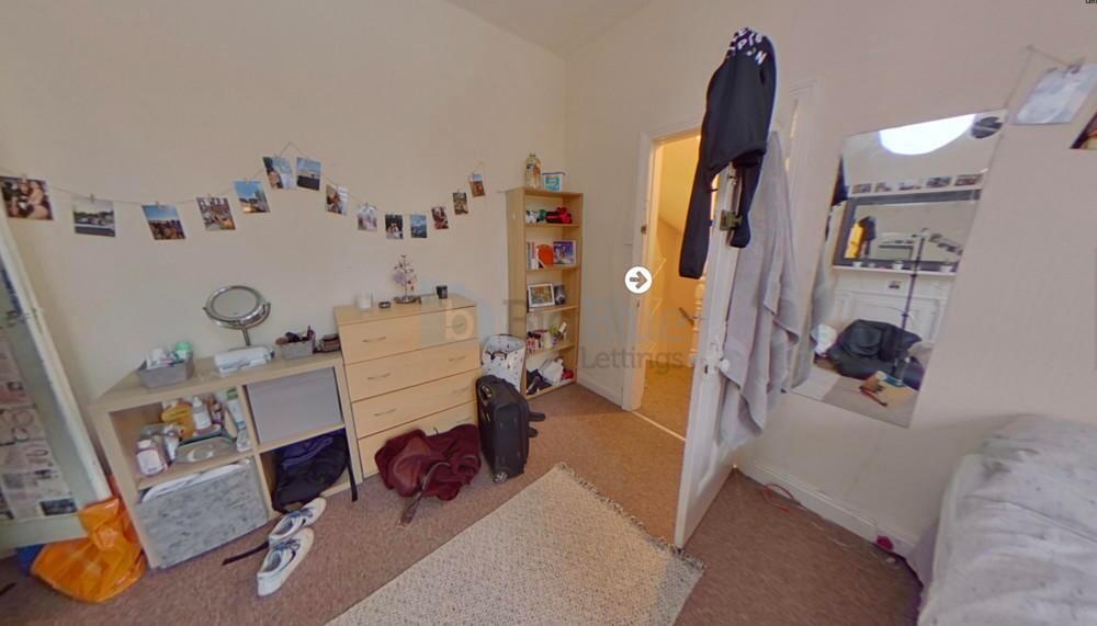 A compact and tidy student space featuring a sm...