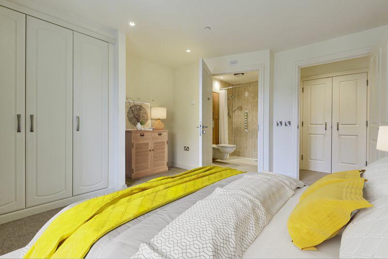 Master bedroom with fitted wardrobes