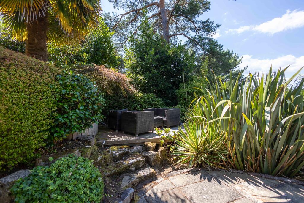 Garden seating area