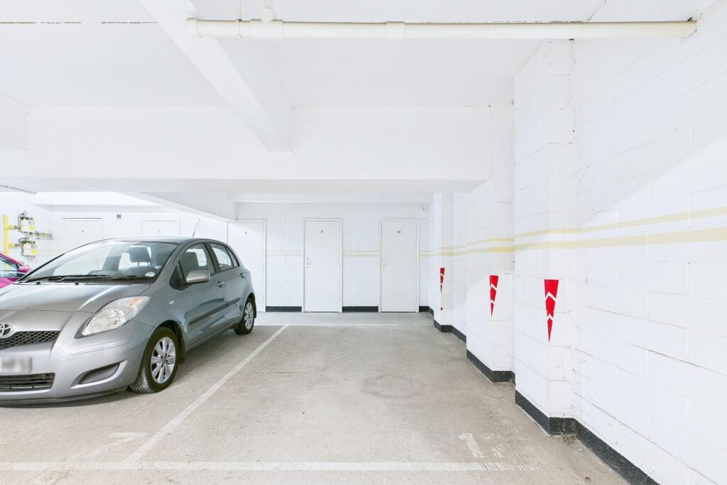 Allocated parking space for this apartment