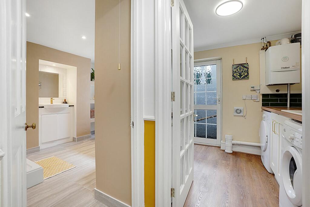 lower ground floor hallway