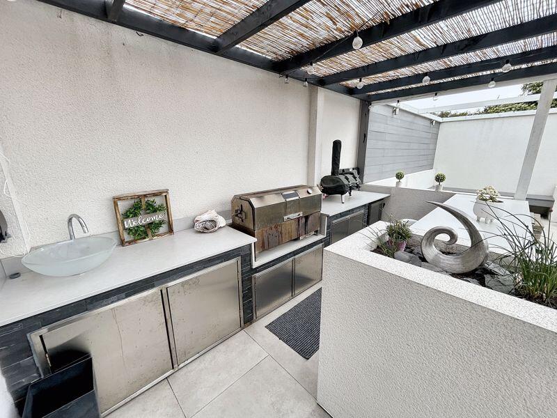 Outside kitchen area