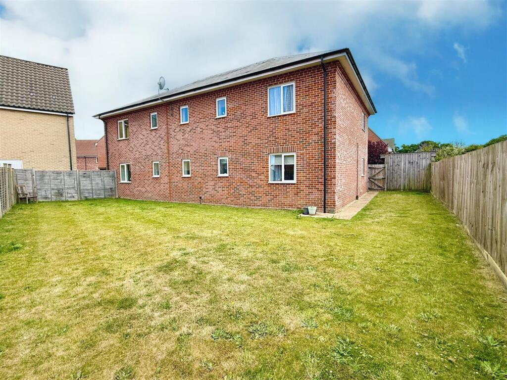 rear aspect and communal grounds