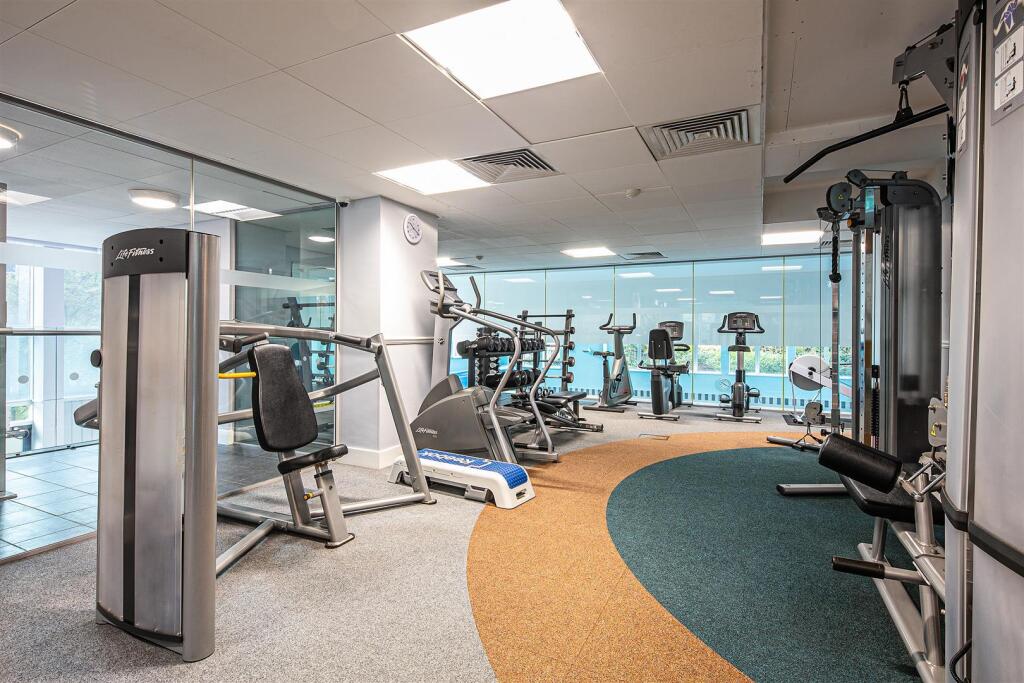Communal leisure centre gym