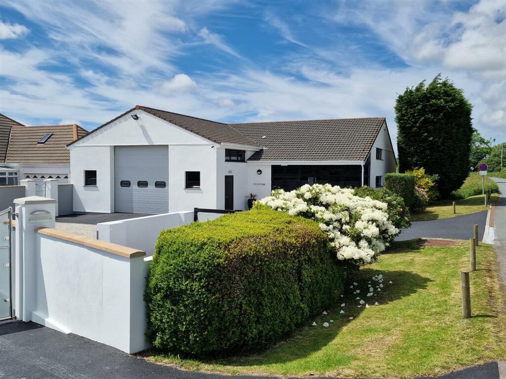 Garage Building and Entrance.