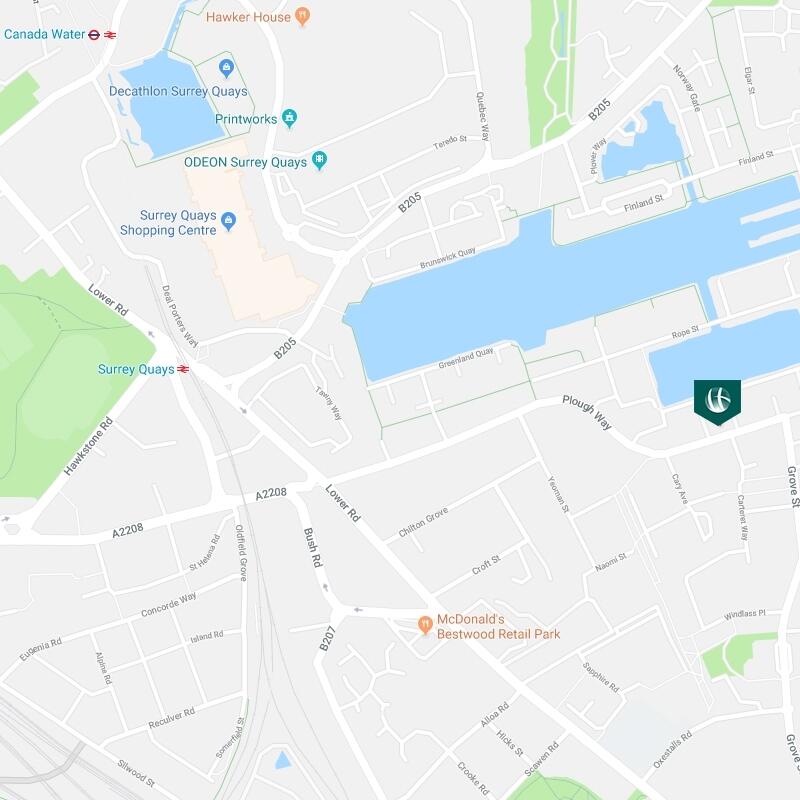 Map- Plough Way, Sur