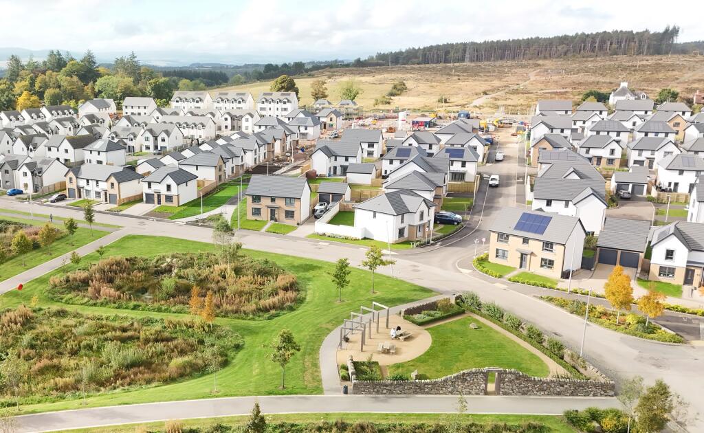 Aerial drone shot of DWH @ Countesswells