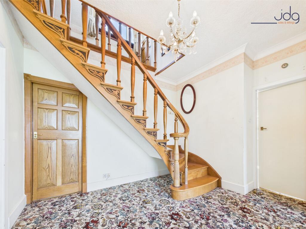 Carved Wooden Staircase