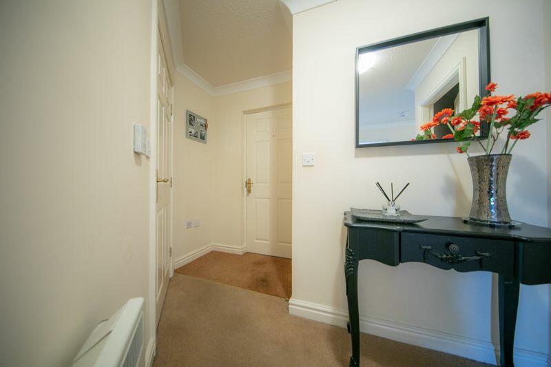 Front door and hallway