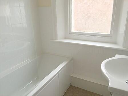 White bathroom with 