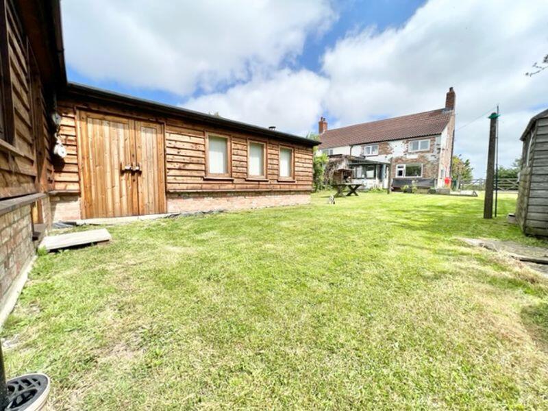 Rear garden and outbuildings