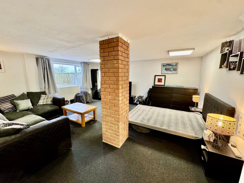 Open plan lounge/ bedroom