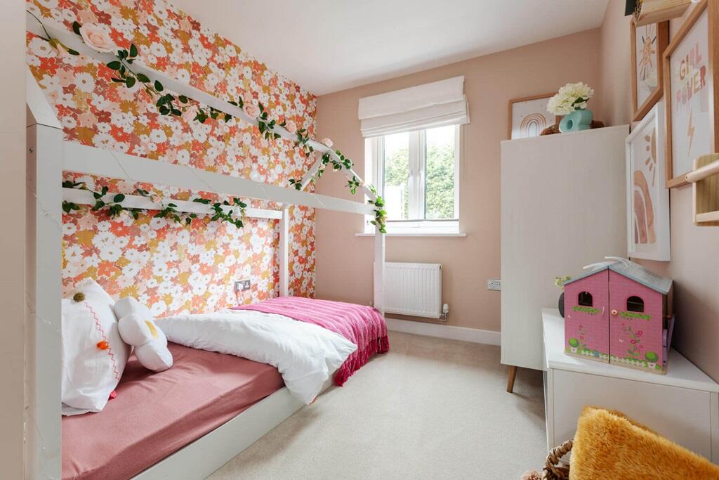 The fourth bedroom could also be used as a nursery or home office