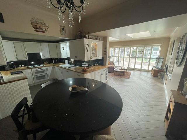 Open plan kitchen diner and living space