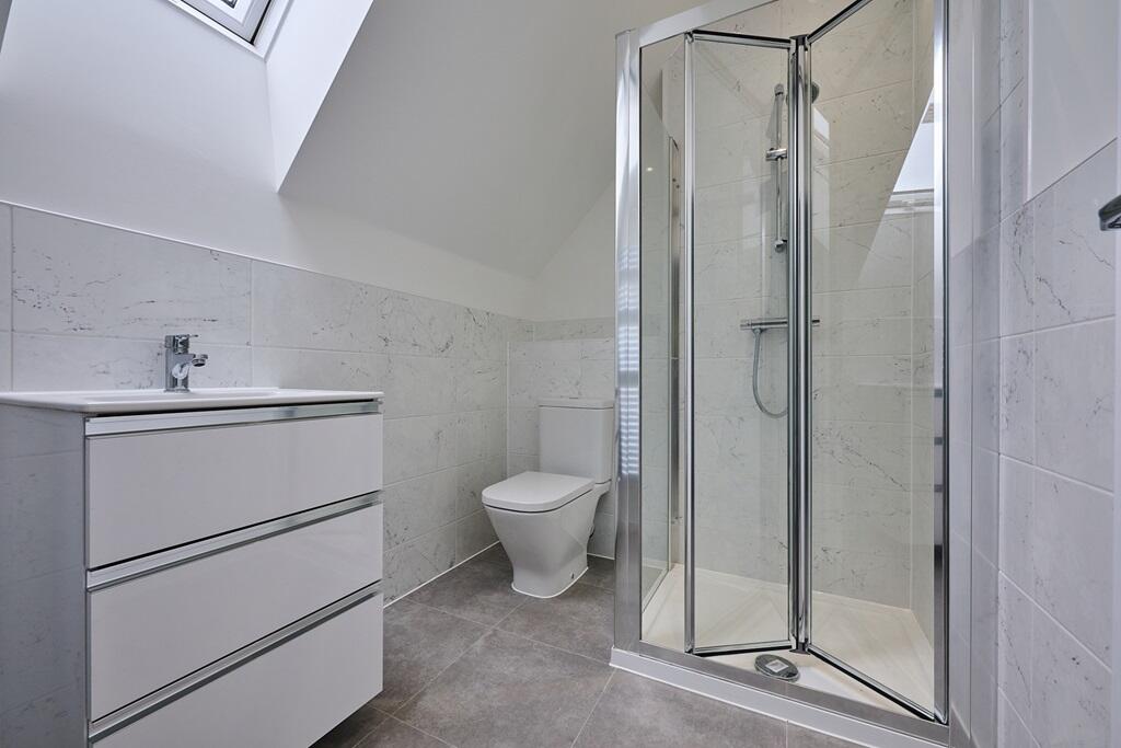 An additional shower room upstairs